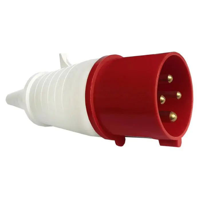 ESR Eco Industrial Trailing Plug IP44 16 Amp 4 Pin EP16444 Red 3P+E ESR