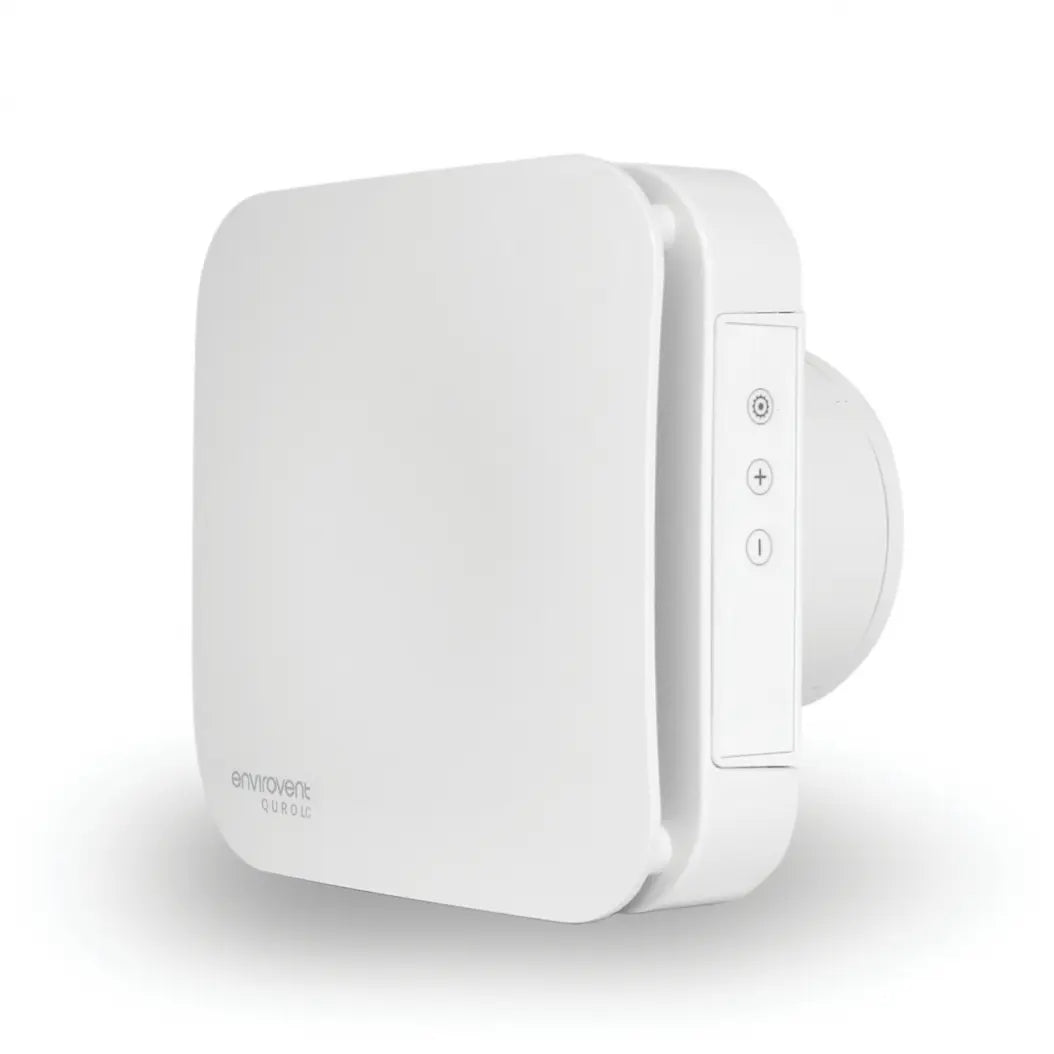 Envirovent Quro LC dMEV Humidistat Timer Fan – Low Noise Extract Ventilation - QRHT-LC Envirovent
