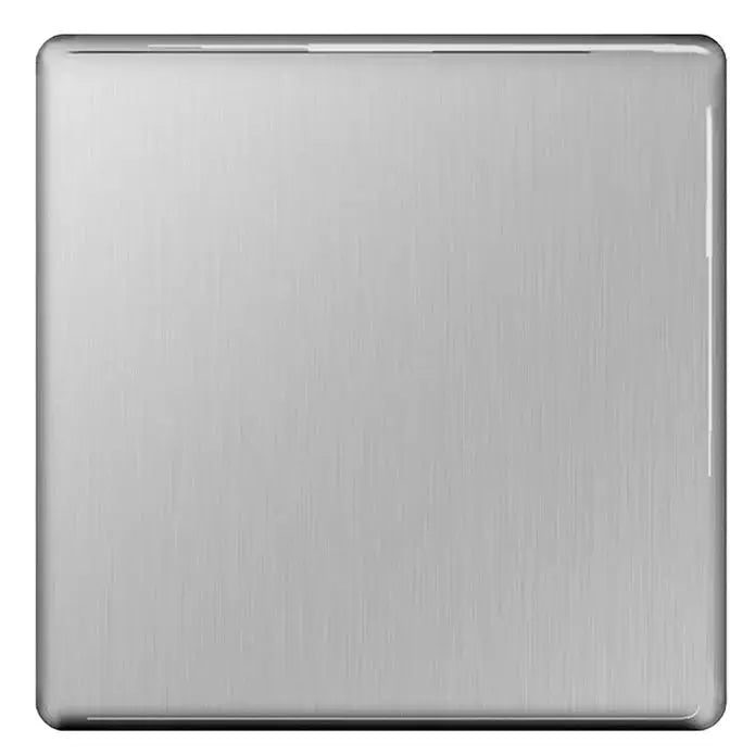 BG Nexus Screwless Flat Plate Brushed Steel Switches and Sockets Grey Inserts Full Range BG Nexus