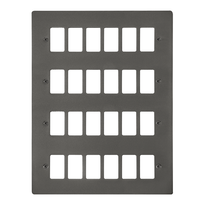 Click GridPro 24 Gang GridPro Frontplate - Black Nickel – FPBN20524