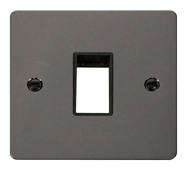 Click MiniGrid 1 Gang Plate Single Switch Aperture - Black – FPBN401BK
