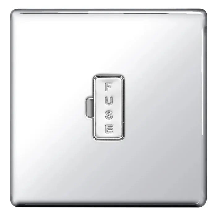 BG Nexus Screwless Flat Plate Polished Chrome Switches and Sockets Grey Inserts Full Range BG Nexus