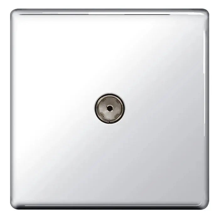 BG Nexus Screwless Flat Plate Polished Chrome Switches and Sockets Grey Inserts Full Range BG Nexus