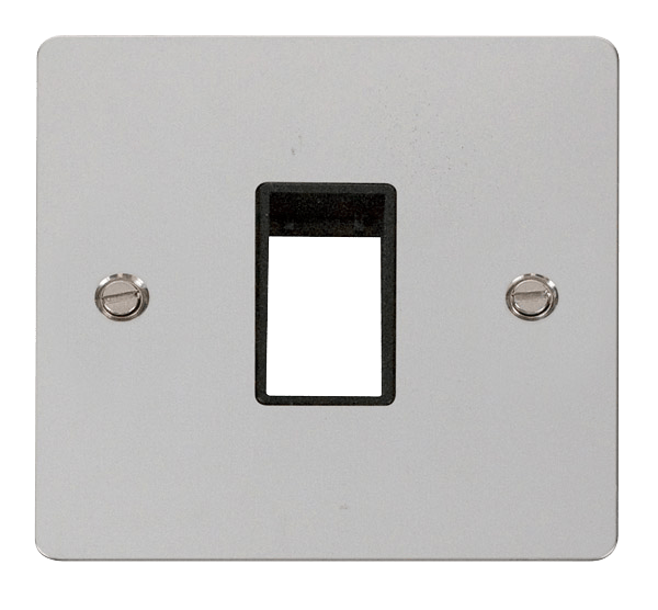 Click MiniGrid 1 Gang Plate Single Switch Aperture - Black – FPCH401BK