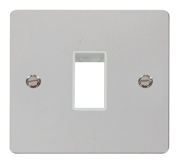 Click MiniGrid 1 Gang Plate Single Switch Aperture - White – FPCH401WH
