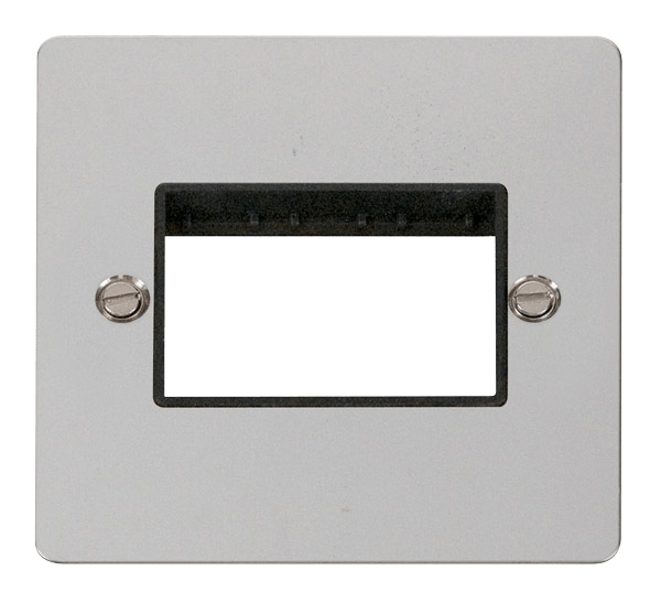 Click MiniGrid 1 Gang Plate Triple Switch Aperture - Black – FPCH403BK