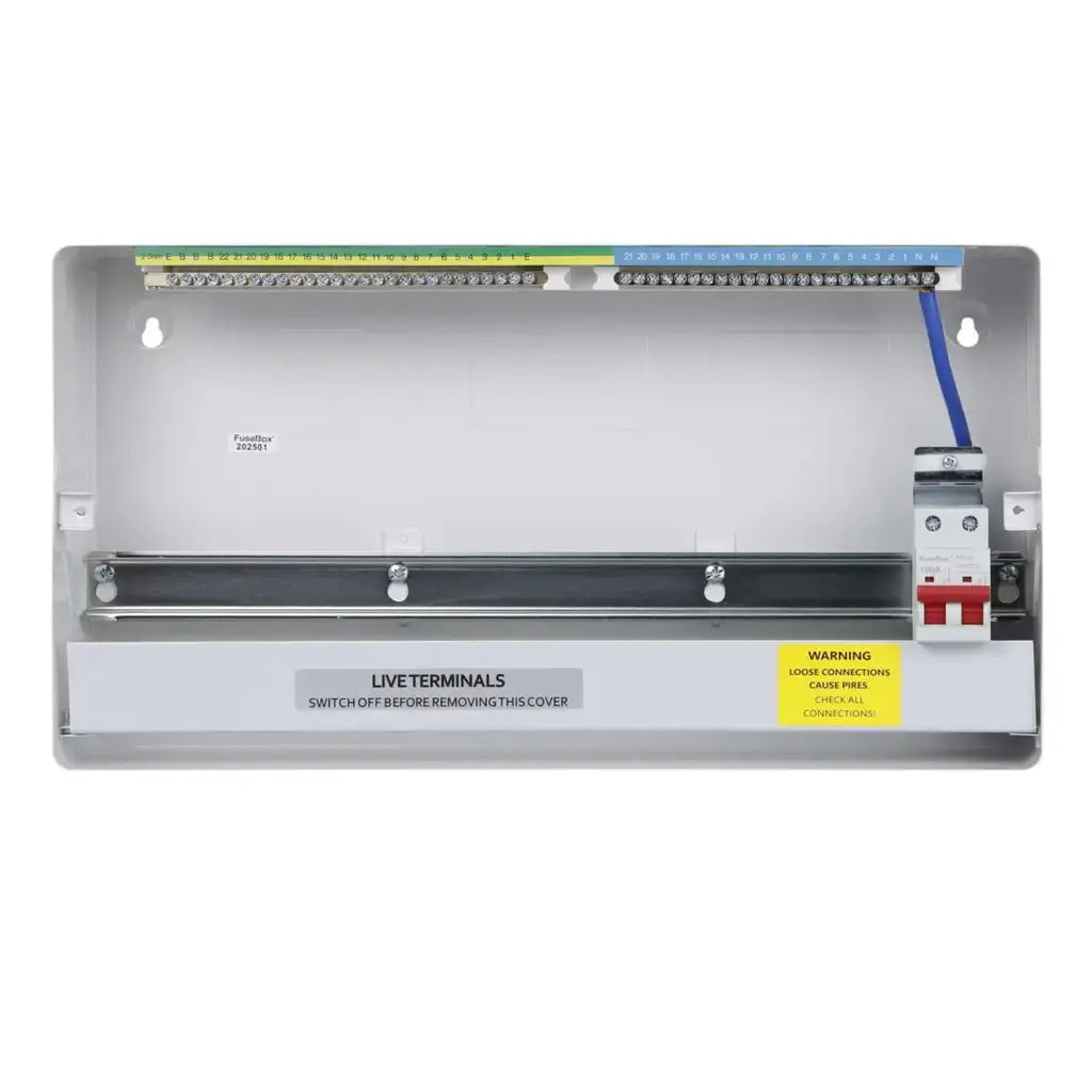 FuseBox F3022M 22 Way Consumer Unit with 100A Main Switch | AMD3 Compliant FuseBox