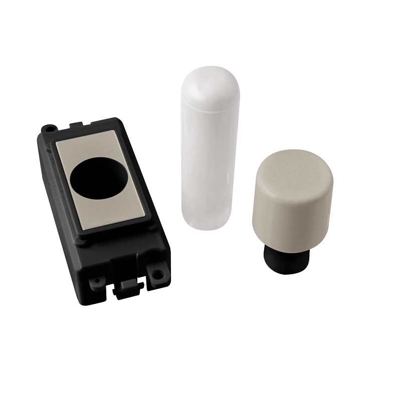 Click GridPro 1 Module Dimmer Mounting Kit - Black - Pearl Nickel – GM050BKPN
