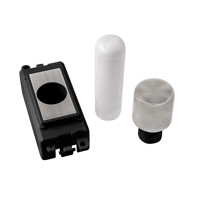 Click GridPro 1 Module Dimmer Mounting Kit - Black - Stainless Steel – GM050BKSS