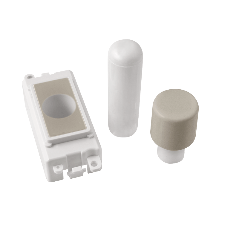 Click GridPro 1 Module Dimmer Mounting Kit - White - Pearl Nickel – GM050PWPN