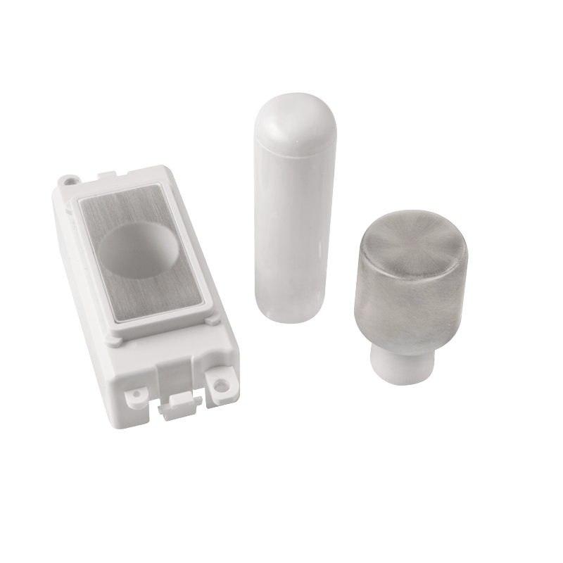 Click GridPro 1 Module Dimmer Mounting Kit - White - Stainless Steel – GM050PWSS