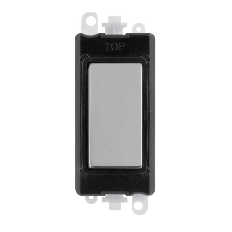 Click GridPro Blank Module - Black - Polished Chrome – GM2008BKCH