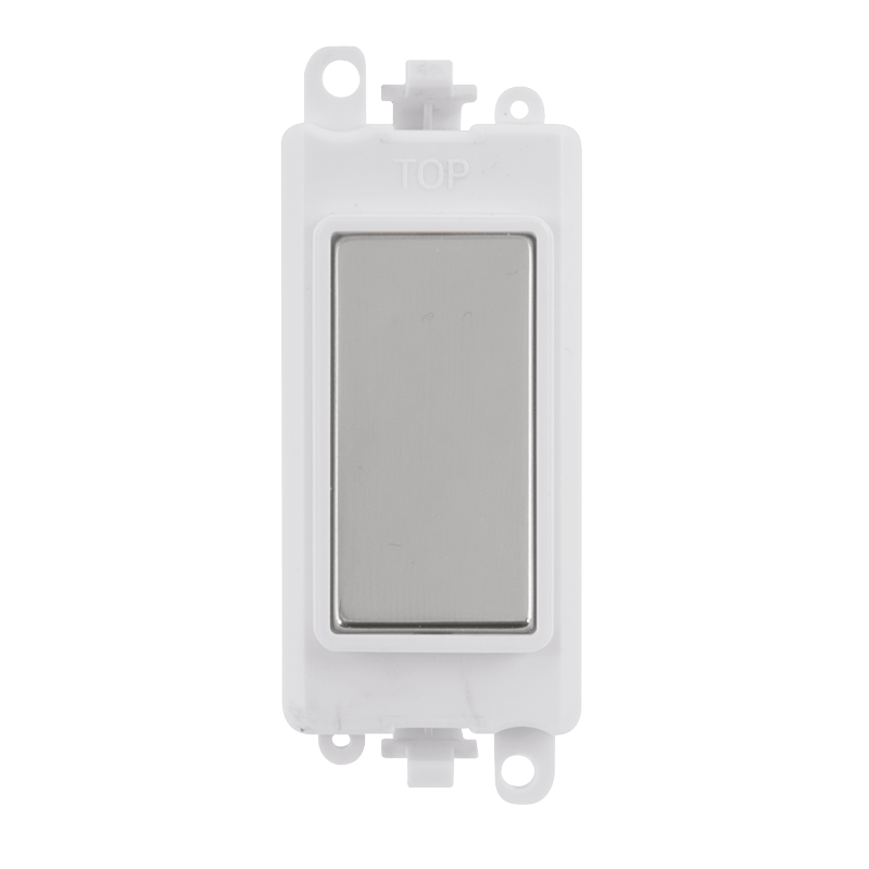 Click GridPro Blank Module - White - Polished Chrome – GM2008PWCH
