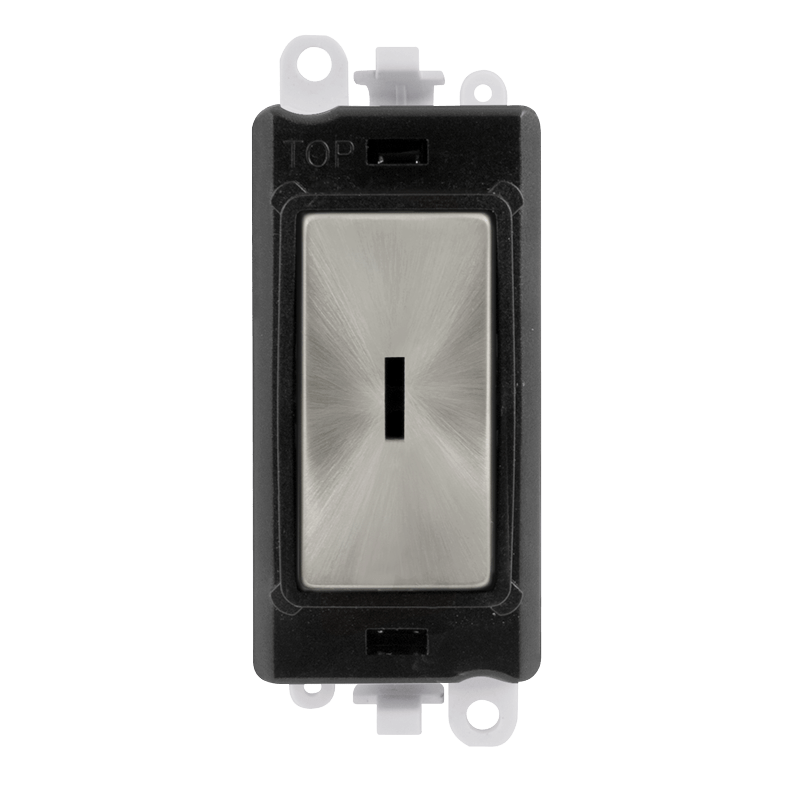 Click GridPro 20AX 2 Way Retractive Keyswitch Module - Black - Satin Chrome – GM2014BKSC