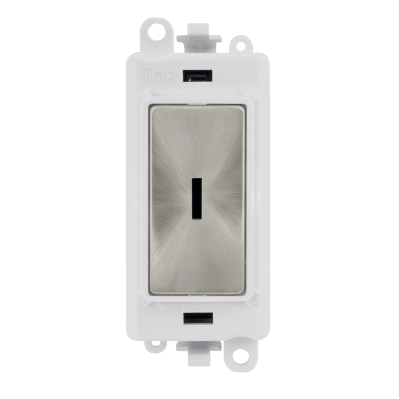 Click GridPro 20AX 2 Way Retractive Keyswitch Module - White - Satin Chrome – GM2014PWSC
