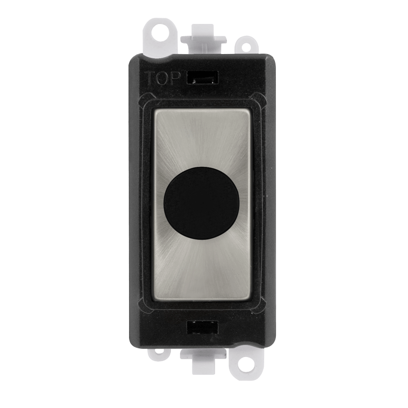 Click GridPro 20A Flex Outlet Module - Black - Satin Chrome – GM2017BKSC