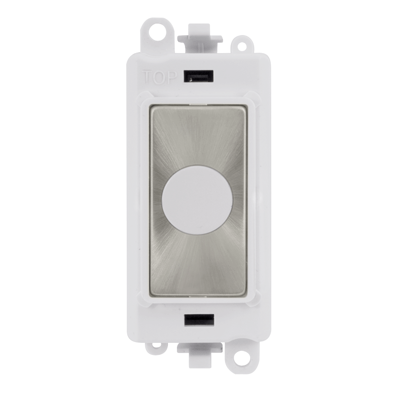 Click GridPro 20A Flex Outlet Module - White - Satin Chrome – GM2017PWSC