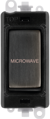 Click GridPro 20AX Double Pole Switch Module - Black - Matt Bronze - Microwave – GM2018BKBZ-MW