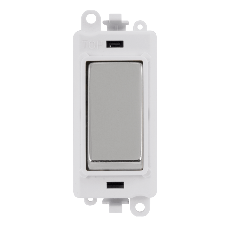 Click GridPro 20AX Intermediate Switch Module - White - Polished Chrome – GM2028PWCH