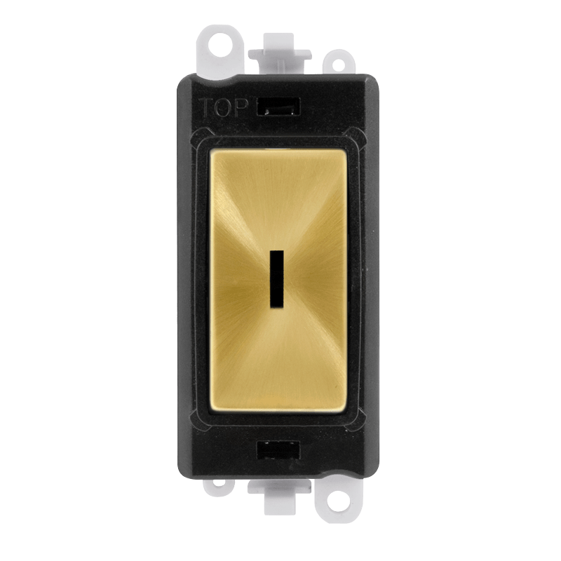 Click GridPro 20AX Intermediate Keyswitch Module - Black - Satin Brass – GM2029BKSB