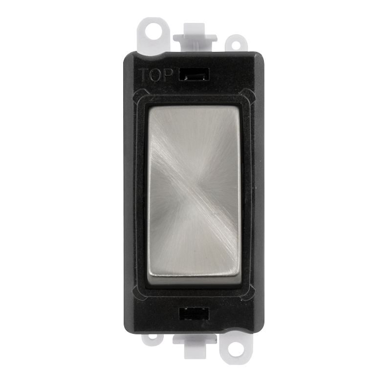 Click GridPro 20AX 3 Position Retractive Switch Module - Black - Satin Chrome – GM2075BKSC