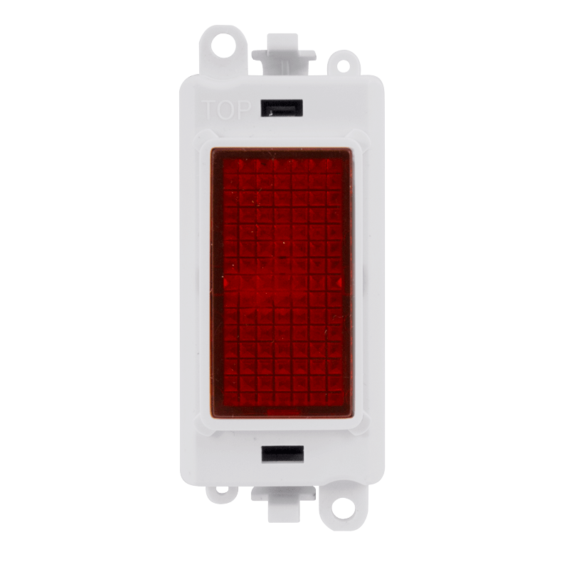 Click GridPro 240V~ Red Indicator Module - White – GM2080PW
