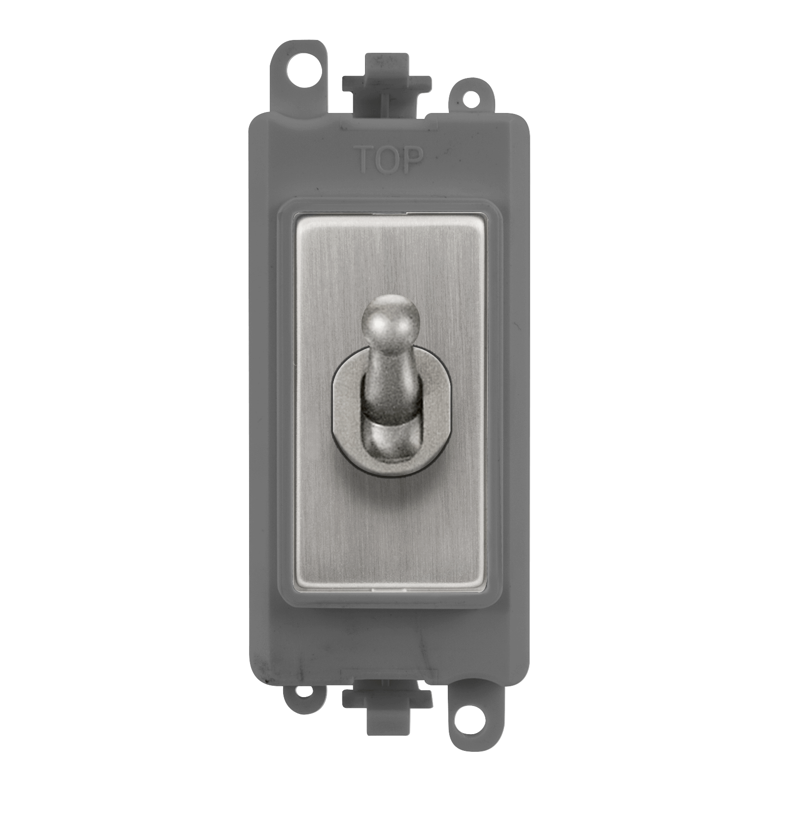 Click GridPro 20AX Double Pole Toggle Switch Module - Grey - Stainless Steel – GM209018GYSS