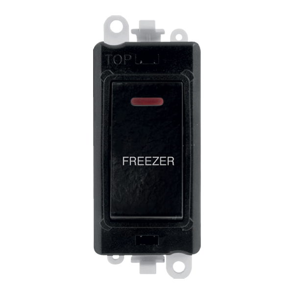 Click GridPro 20AX Double Pole Switch With LED Module - Black - Freezer – GM2218BK-FZ