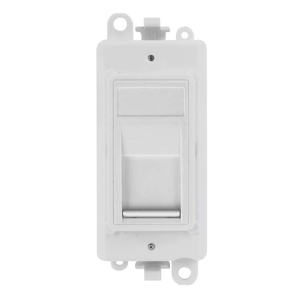 Click GridPro RJ45 Cat-6 Outlet - Polar White – GM2485PW