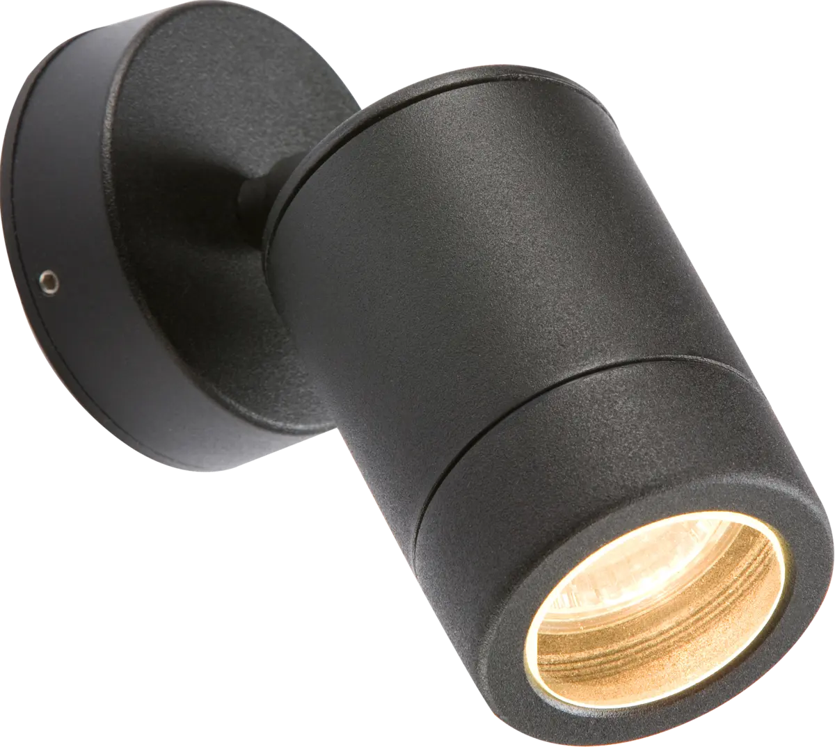 Knightsbridge 230V IP65 GU10 35W Adjustable Aluminium Powder-Coated Black Wall Light – WALL3LBK