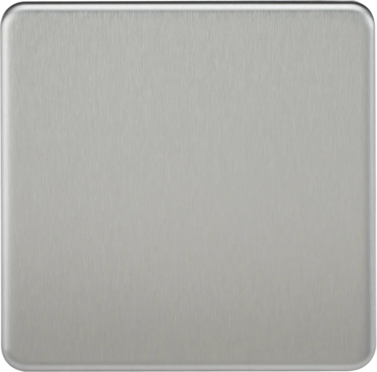Knightsbridge 1G Blanking Plate - Brushed Chrome – SF8350BC