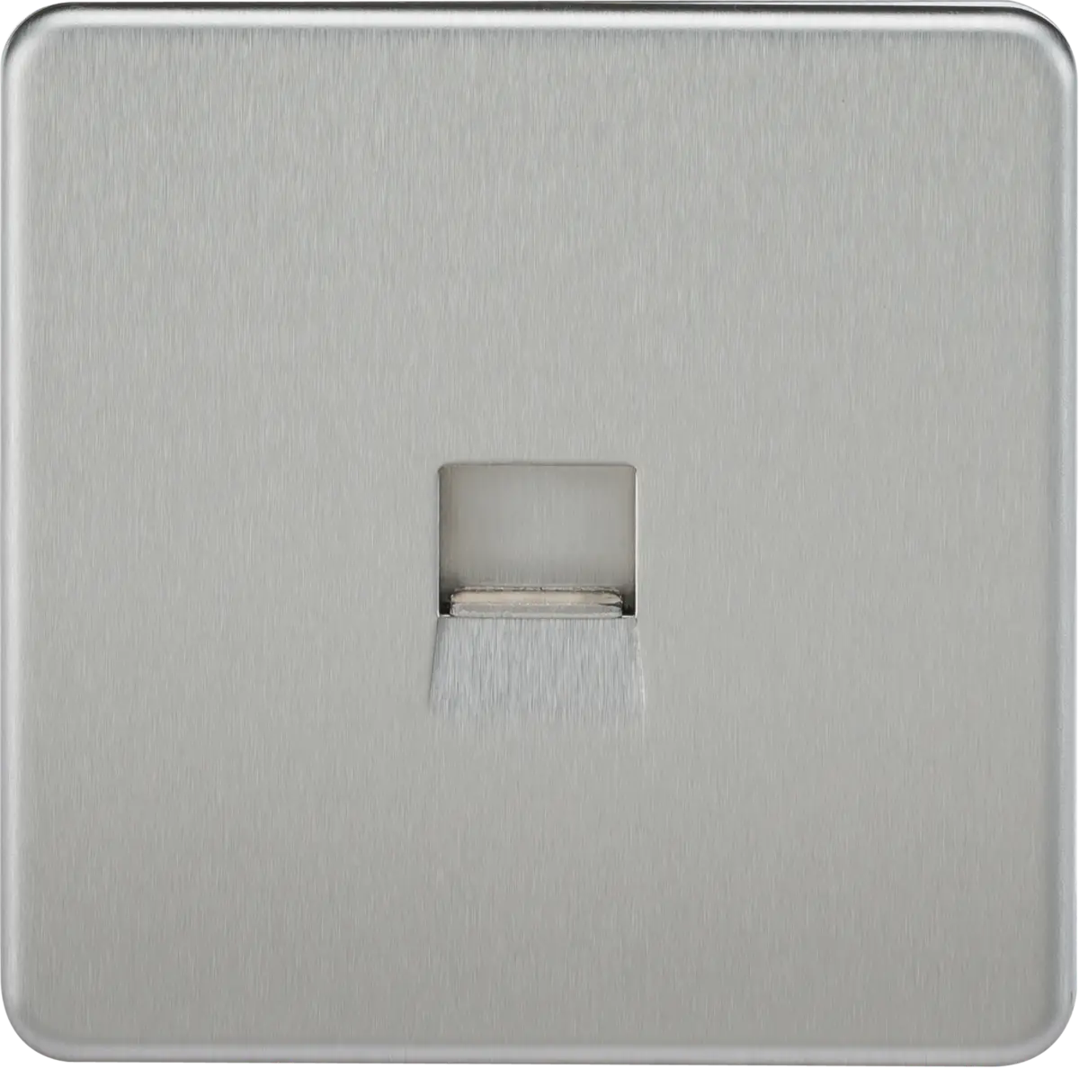 Knightsbridge Telephone Extension Socket - Brushed Chrome – SF7400BC