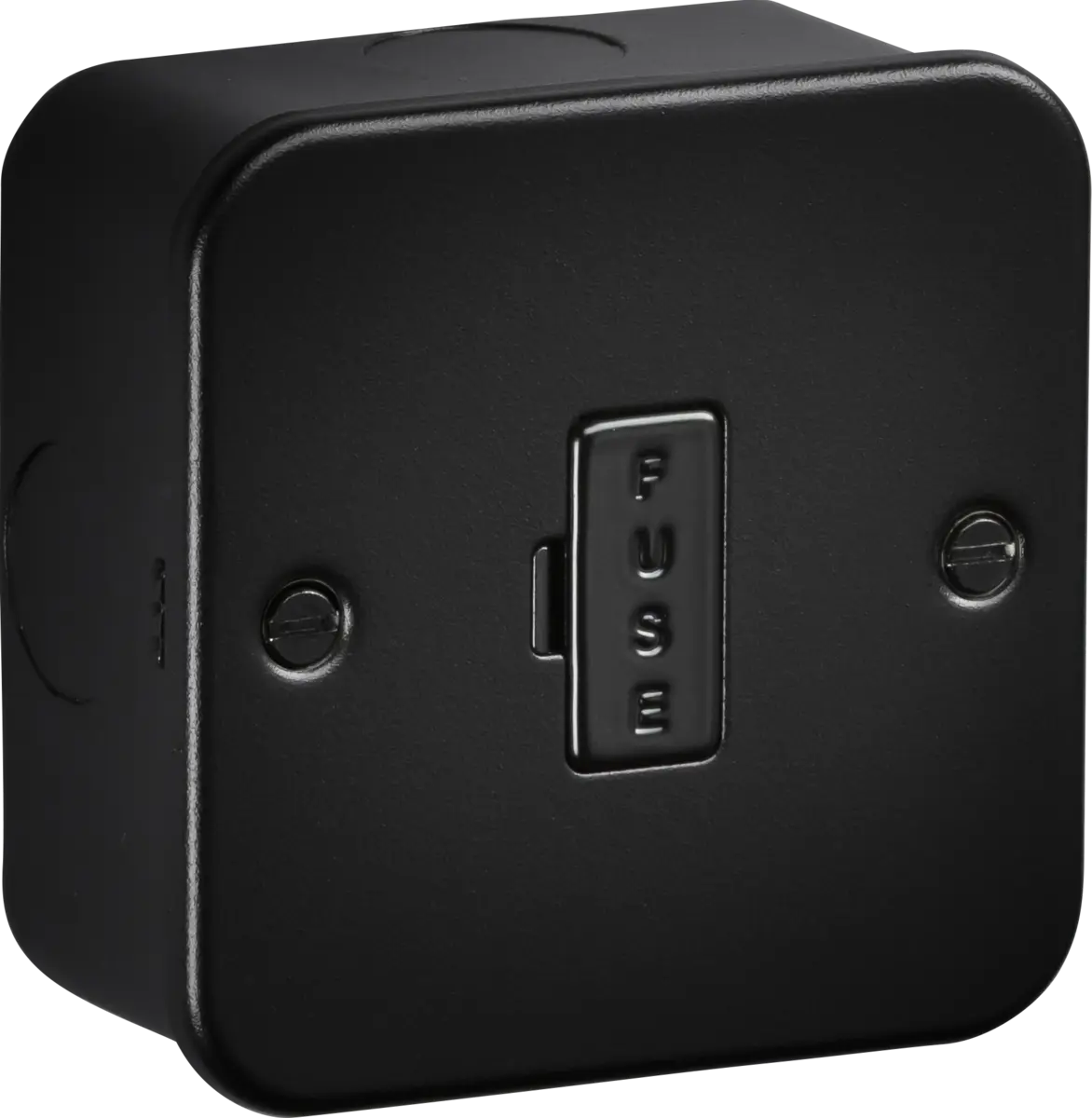 Knightsbridge Metal Clad Black 13A Unswitched Fused Spur – M6000TB Knightsbridge