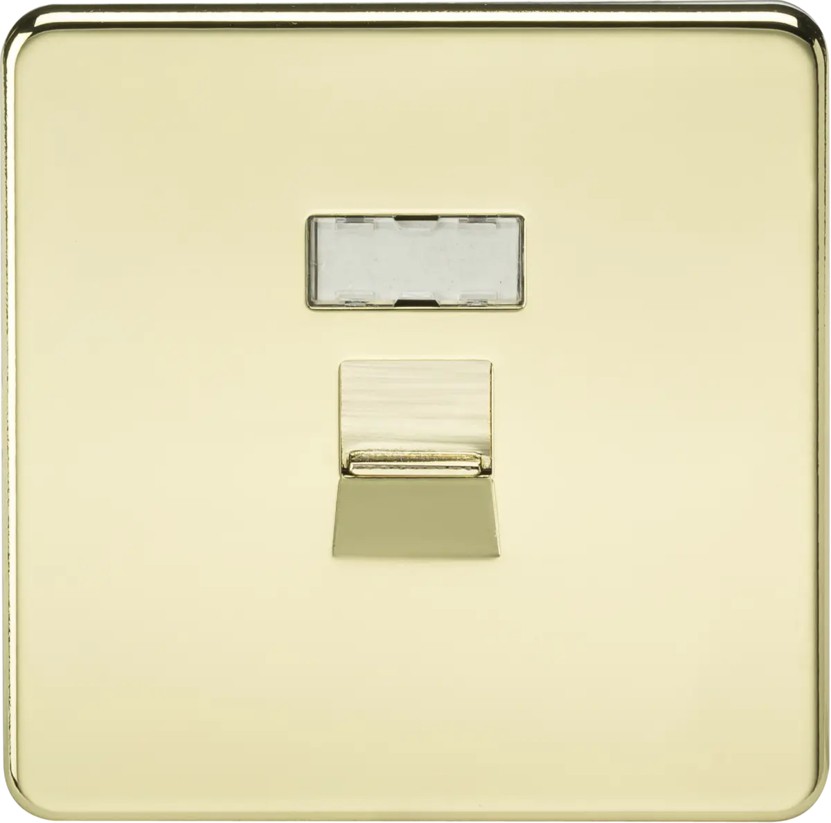 Knightsbridge RJ45 Network Outlet - Polished Brass – SFRJ45PB
