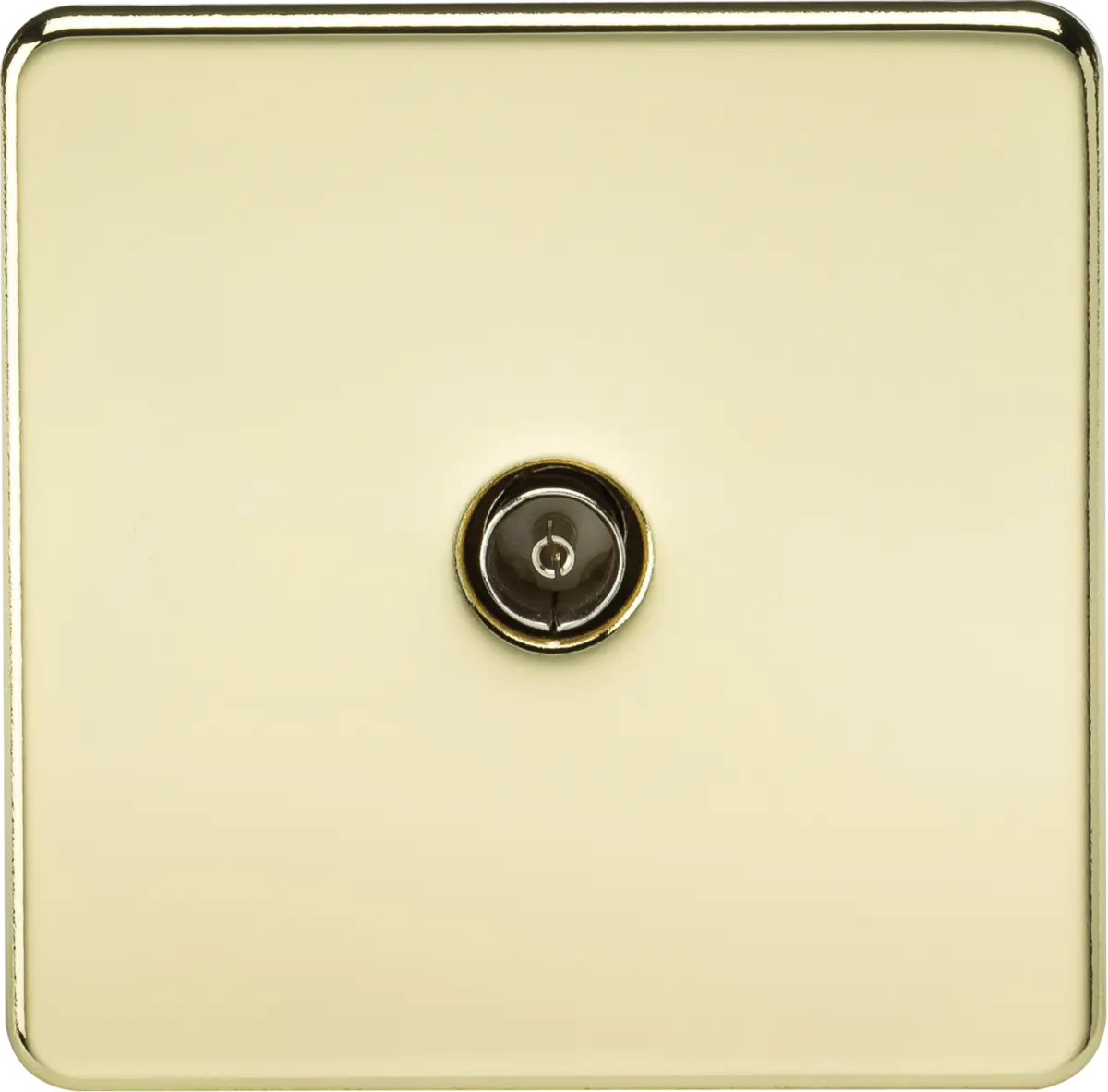 Knightsbridge TV Outlet (Non-Isolated) - Polished Brass – SF0100PB