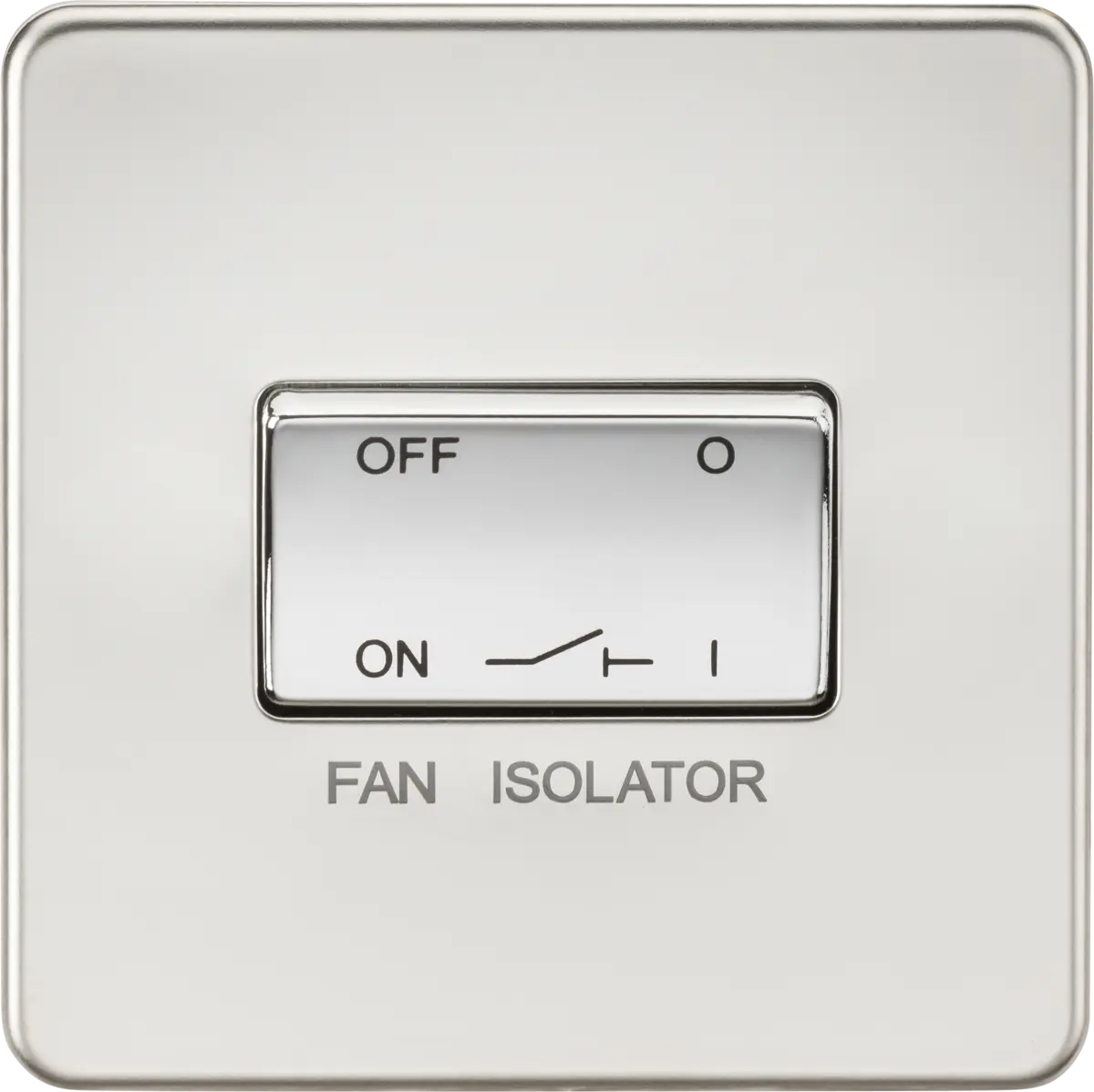 Knightsbridge 10A Fan Isolator Switch - Polished Chrome – SF1100PC
