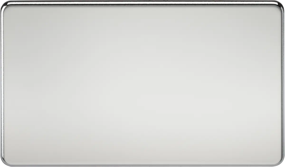 Knightsbridge 2G Blanking Plate - Polished Chrome – SF8360PC