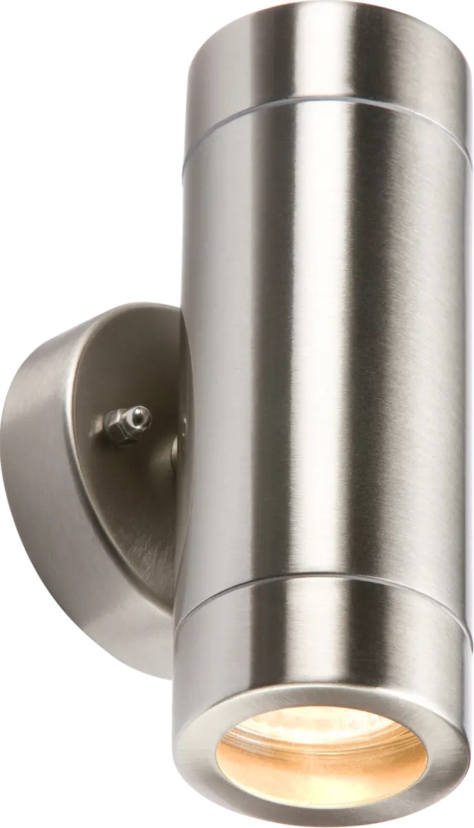 Knightsbridge 230V IP65 Lightweight Stainless Steel Up & Down Light GU10 – WALL2L