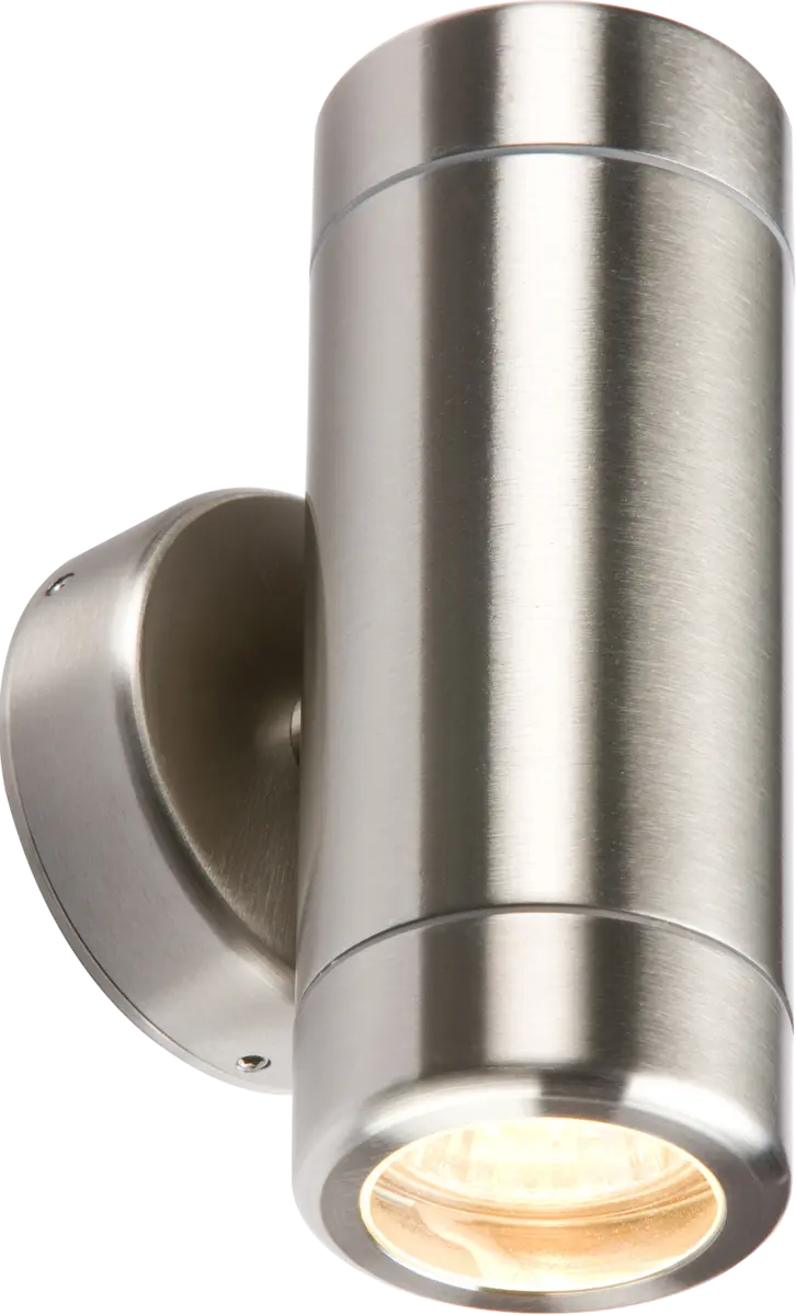 Knightsbridge 230V IP65 Stainless Steel Up & Down Light GU10 Fitting – WALL2