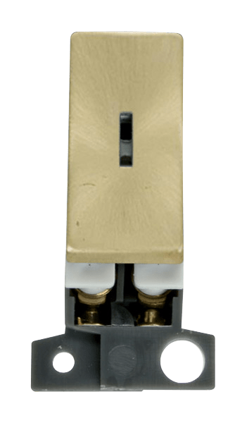 Click MiniGrid 2 Way Ingot 10AX Keyswitch - Satin Brass – MD003SB