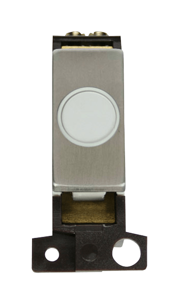 Click MiniGrid 20A Ingot Flex Outlet Module - White- Stainless Steel – MD017WHSS