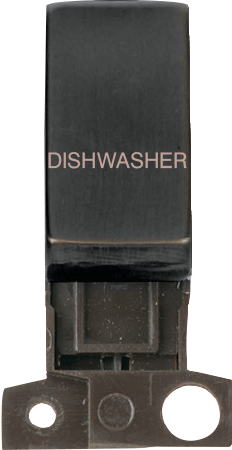 Click MiniGrid MINIGRID 13A / 10AX DP RESISTIVE SWITCH MODULE - MATT BRONZE - DISH WASHER – MD018BZ-DW