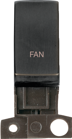 Click MiniGrid MINIGRID 13A / 10AX DP RESISTIVE SWITCH MODULE - MATT BRONZE - FAN – MD018BZ-FN