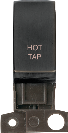 Click MiniGrid MINIGRID 13A / 10AX DP RESISTIVE SWITCH MODULE - MATT BRONZE - HOT TAP – MD018BZ-HT