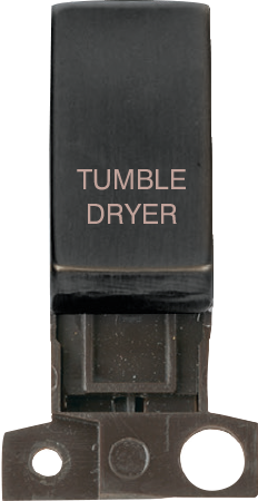 Click MiniGrid MINIGRID 13A / 10AX DP RESISTIVE SWITCH MODULE - MATT BRONZE - TUMBLE DRYER – MD018BZ-TD