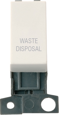 Click MiniGrid 13A 10AX DP INGT SW PW "WASTE DISPOSAL" – MD018PW-WD
