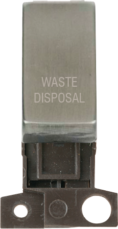 Click MiniGrid 13A 10AX DP INGT SW SS "WASTE DISPOSAL" – MD018SS-WD
