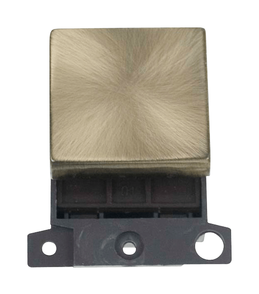 Click MiniGrid 20A DP Ingot Switch - Antique Brass – MD022AB