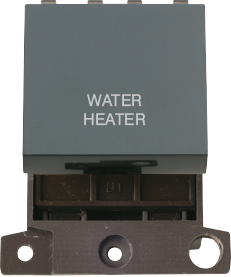 Click MiniGrid 20A DP INGOT SWITCH BK "WATER HEATER" – MD022BK-WH