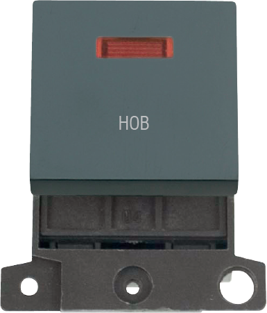 Click MiniGrid 20A DP INGT SW+NEON BK "HOB" – MD023BK-HB